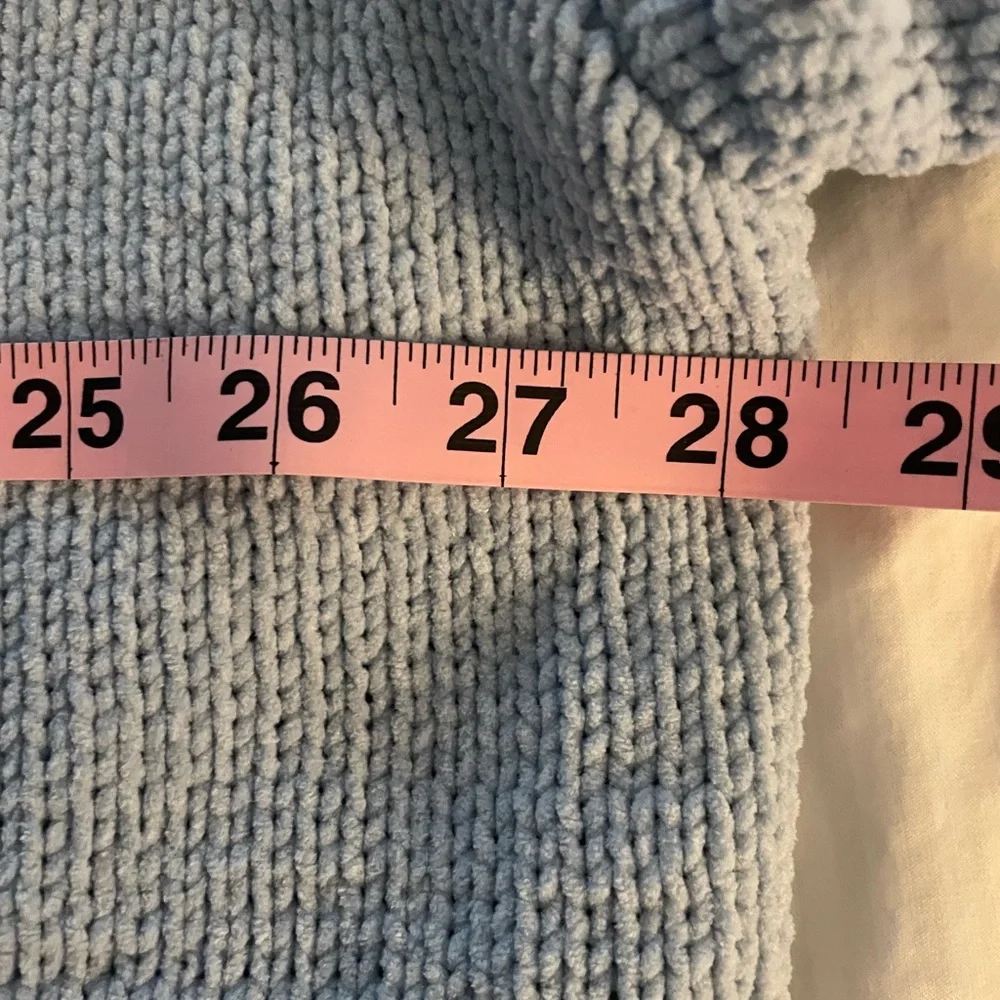 Moon & Madison Balloon Long Sleeve Cardigan Sweater Sky Blue NWOT
